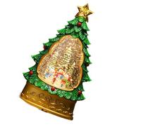 Xanorrg Centre De Table Compact en Forme d'arbre Noël Chantant avec Chants Intemporels Et Boîte À Musique Vacances Multifonctionnelle en PVC