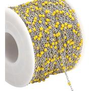 Xanorrg Chaîne en Acier Inoxydable De 2M Colorée pour La Fabrication Bijoux Perles Adaptée Projet Fabrication Colliers