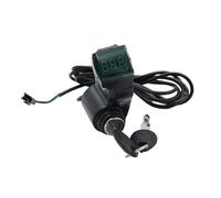 Xanorrg Commutateurs De Tension pour Scooter Électrique Puissance avec Verrouillage À Clé Accélérateur Pouce Affichage Numérique des Tensions Affichage du Contrôle La Vitesse La Batterie