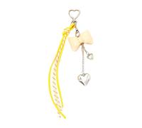 Xanorrg Coueurs En Cuir Élégant Bows Keychain Couche Essentielle Mode Accessoire Accessoire À La Mode Décoration Ornement Accrochée Ornement Mélange