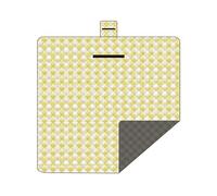 Xanorrg Couverture De Pique-Nique Portable Tapis Pratique Grille Pliable Tapis Plage pour Pique-niques Campings Voyages Concerts en Plein Air Imperméable Couverture Plage Fourre-Tout