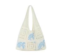 Xanorrg Crochet Beach Bag Summers Beach Sacs Pour Femmes Esthétique Mesh Toted Hippie Knit Hobos Épaule Sacs À Main Knit Hoboes For Women