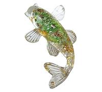 Xanorrg Crystal Crystal Forme Ornements Décoratifs Figurines Décor De Bureau pour Les Décorations Voitures Bureau À Domicile Fiche Poisson Résine