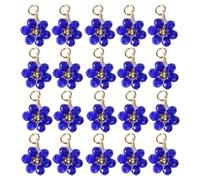 Xanorrg Dainty Crystal Flower Bead Pendant Delicate Flower Bead for Bracelets and Party Jewelry Decoration Earrings