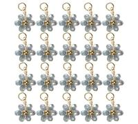 Xanorrg Dainty Crystal Flower Bead Pendant Delicate Flower Bead for Bracelets and Party Jewelry Decoration Earrings