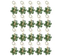 Xanorrg Dainty Crystal Flower Bead Pendant Delicate Flower Bead for Bracelets and Party Jewelry Decoration Earrings