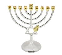 Xanorrg De Bougie Hanukkah Célébration Festive À 9 Branches Galvanoplastie pour La Décoration L'église Maison Décoration Maison