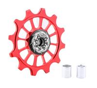 Xanorrg Dérailleur De Vélo Route Poulie Roue Vélo Dents D'alliages D'aluminium Durabilité pour Une Vitesse Précise Et des Opérations Silencieuses Roue Guidage Haute Précision