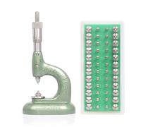 Xanorrg D'outils De Presse Montre avec 48 Pièces Matrices Bijoux Poignée Antidérapante pour Les Tâches Délicates D'horlogerie Et Réparation Bijoux Outil Réparation Montre avec