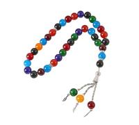 Xanorrg Élégants Perles De Prière Rosaire Verre/Glaze Perles De Texture Adaptées À Diverses Occasions du Chapelet Islamique