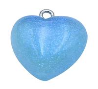 Xanorrg Embellissements De Cœur Scintillant Pendant Small Charm Resin Bijoux Supplies Perles pour Accessoires De Mode