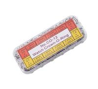 Xanorrg Ensemble D'anneaux Cerclés Multi-Usage De 12 Tailles pour L'entretien La Montre avec Boîte Rangement Facile À Organiser pour Les Tâches Réparation Montre Joints Étanches