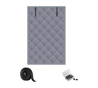 Xanorrg Ensemble De Rideaux Fenêtre Bloquant Le Froid La Construction en Tissu Oxford Empêche La Perte Comprend 20 Clous Et Bandes Fixation Ensemble D'isolation Fenêtre d'hiver À Économie