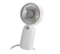 Xanorrg Ensemble De Ventilateur Portable Ensemble Batterie À Moteur Silencieux Construction Légère avec des Sangles Poignet pour Les Déplacements Camping