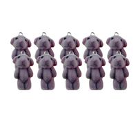 Xanorrg Fashionable Bear Keyrings Unique Bag Decoration Lovely Bear Keychain Stylish Key Ornament Suitable for Backpack Bag Soft Plush Keychain