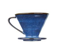 Xanorrg Filtre De Café en Céramique Vitré Bleu Brasseur À Goutte Main Résistant La La pour Verser sur Le Vitrage Bleu Versant sur du Dripper