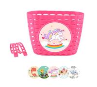 Xanorrg Guidon Panier De Vélo Arrière Étanche en Plastique avec Sangle Fixation pour Garçons Et Filles Panier Vélo