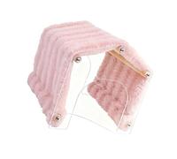 Xanorrg Hamster Nain Et Souris Jouet Caché Lit sur Toit en Fourrure De Noël Habitat pour Petit Animal Compagnie Cage Sommeil Lapin Tunnel Jeu en Acrylique