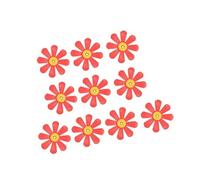 Xanorrg Hummingbird Feeder Replacement 10pcs 8-Petal Flower Ports Outdoor Accessories for Wild Bird Garden Feeding Hummingbird Feeding Port