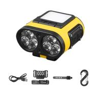 Xanorrg Lampe Frontale Étanche avec 6 Modes D'éclairage De Poche LED À Clip sur Les Lumières du Capuchon pour Le Camping Pêche Nuit en Cours D'exécution Poche LED Rechargeable