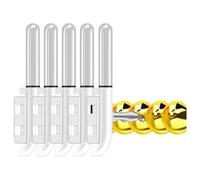 Xanorrg Lumière De Pêche Sécurisée Cloches en Cuivre Indicateurs Morsures LED Profondeur Mer Eau Salée Eau Douce Haute Luminosité Étanche