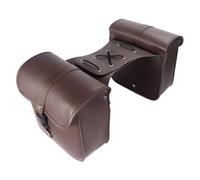 Xanorrg Motorcycle Saddlebag Synthetic Leather Waterproof Storage with Large Capacity Secured Mounting Systems for Road Trips Waterproof Motorcycle Side Bag