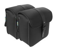 Xanorrg Motorcycle Saddlebag Synthetic Leather Waterproof Storage with Large Capacity Secured Mounting Systems for Road Trips Waterproof Motorcycle Side Bag