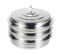 Xanorrg Multiuse 39 Trous Inoxydless Steels Communion Space Space Efficient Design Cup pour Les Institutions Religieuses Corrosions Résistant Service Tray
