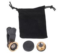 Xanorrg Objectif De Caméra 3 en 1 Clip pour La Plupart des Téléphones Grand Angle Fish Eye Clip sur Accessoire pour Smartphone Portable