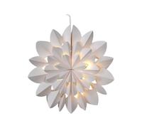 Xanorrg Papier D'ornement De Flocons Neige Noël Parfait pour Les Décors Fenêtre en Blanc Chaud Illuminé pour Le Festival Suspendu Fenêtre