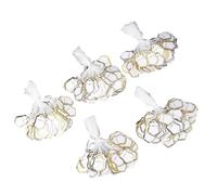 Xanorrg Paquet De 500pcs Étoiles en Papier d'or/Argent Forme Prix Forme Billets