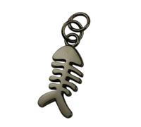 Xanorrg Pendentif En Alliage Design Moderne Arête De Poisson Breloque Pour Sacs Accessoires Pratique Léger Décoratif Bijoux Arête De Poisson