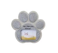 Xanorrg Pierre Tombale Personnalisable De Souvenirs Perte d'animaux Compagnie avec Cadre Photo Sculpture d'animaux en Résine pour La Maison L'arrière-Cour Ou L'affichage Intérieur