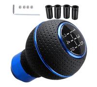 Xanorrg Pommeau de levier de vitesse rond pour véhicules à, Blue | Capuchon supérieur à 5 vitesses, jeu de manchons d ' adaptation, actualisation de l ' installation dans le garage