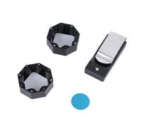 Xanorrg Porte-Craie De Billard en Aluminium Étui pour Queue Bouchons Conteneur Porte-Pointe Clip pour Queue