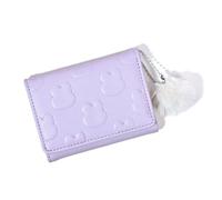 Xanorrg Portefeuilles pour Femmes Porte-Carte Dames À Trois Volets en Cuir PU Pochettes Sacs Main Compact Simple Court Dames Main d'argent