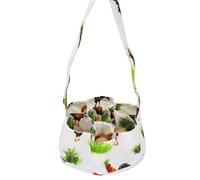 Xanorrg Practical Eggs Gathering Bag with 7 Pouches for Chicken and Duck Eggs Transport Carriers for Farmhouse and Backyard Use Poultry Supply