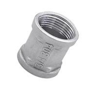 Xanorrg Raccords D'adaptateur De Tuyau Fileté Femelle Connecteur Droit Raccord Tuyau Remplacement Connexion À Double Manchon Adaptateur Connecteur en Acier Inoxydable Coupleur Raccords