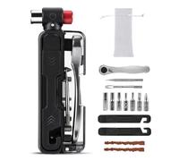 Xanorrg Réparation De Vélo Multifonctionnelle 15 en 1 avec Clés À Cliquet À Double Sens Et Bandes Pneus pour L'entretien du Vélo Outil d'entretien Cyclisme Professionnel