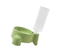 Xanorrg Space-Saving Elevated Pet Bowl with Integrated 500ml Bottle Leak-Resistant Design & Detachable Feeding Station Leak Proof Cats Feeding Dish