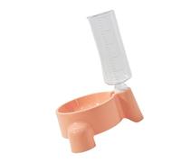 Xanorrg Space-Saving Elevated Pet Bowl with Integrated 500ml Bottle Leak-Resistant Design & Detachable Feeding Station Leak Proof Cats Feeding Dish