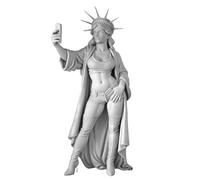 Xanorrg Statue des Libertés Sculpture Selfie 250e Anniversaire Décors Patriotiques Ornement De Collection pour Les Passionnés D'histoire Statue Contemporaine des Libertés Art