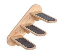 Xanorrg Systèmes D'étagères pour Chats Montés en Coin Espace 'étagère Verticale avec Panneau en Bois Renforcé Installation Murale Sécurisée Feutres Pad Perchoirs Muraux pour Chats