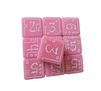 Xanorrg Tactiles Acryliques sur Le Thème Industriel Dés Numériques Usinés avec Précision pour Le Jeu De Rôle Et L'apprentissage en Classe Portables De Voyage