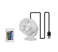 Xanorrg Tanks De Poisson LED Spotlights Aquariums Light Remote pour Grow Plant Remote Spotlights Éclairage Paysage