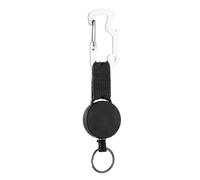 Xanorrg Télectrile Rétractable Carabiner Badge Holder en Acier Cordeau De Corde De Câble en Acier avec 23 62 Pouces