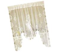 Xanorrg Traitements De Rideau Fenêtre Papillon en Dentelle pour Chambres À Coucher Et Cuisines Le Tissu Polyester Respirant Améliore Les Ambiances Intérieures Traitements Fenêtre Dentelle