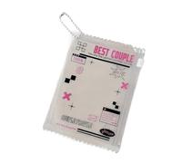 Xanorrg Transparent 3Inch PVC Zipper Card Holder For Korean Styles Compact Photo Storage Pouches With Multi Functional Design Transparent PVC Card Holder