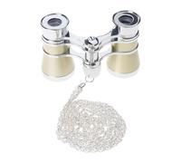 Xanorrg Women Girls Telescope Vintage Metal Operas Glasses with Chain Portable Small Binocular Operas Theater Glasses Women Girls