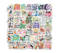 Xanthelle Sticker Aesthetic, 100 pièces de Scrapbooking et Autocollants pour Album Photo, journaling et Stickers Cools, Versets bibliques chrétiens Stickers Motivation